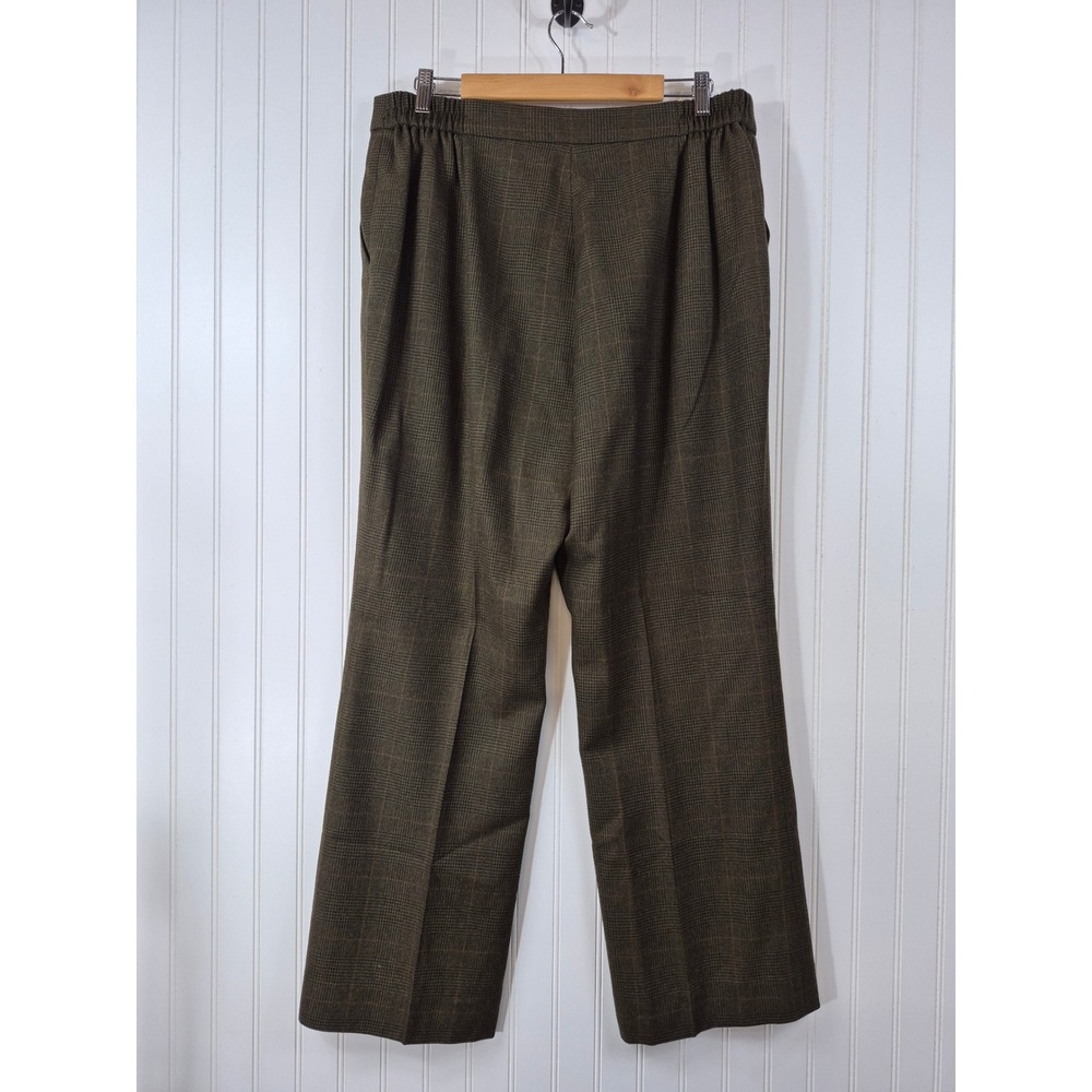 Lauren RL Brown Glen Plaid 100% Wool Wide Leg Trousers Pants
14W 36x30 Preppy - Picture 2 of 8